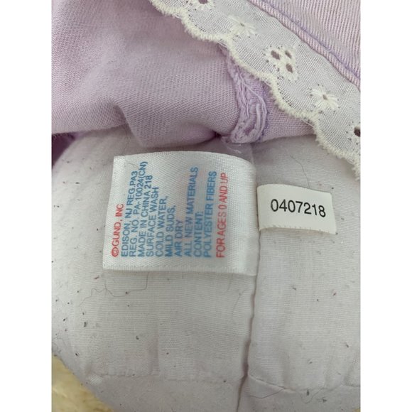 Baby Gund Teach Me Learning Activity Bear Cream Pastel Colored Dress Pink Shoes - Picture 7 of 10